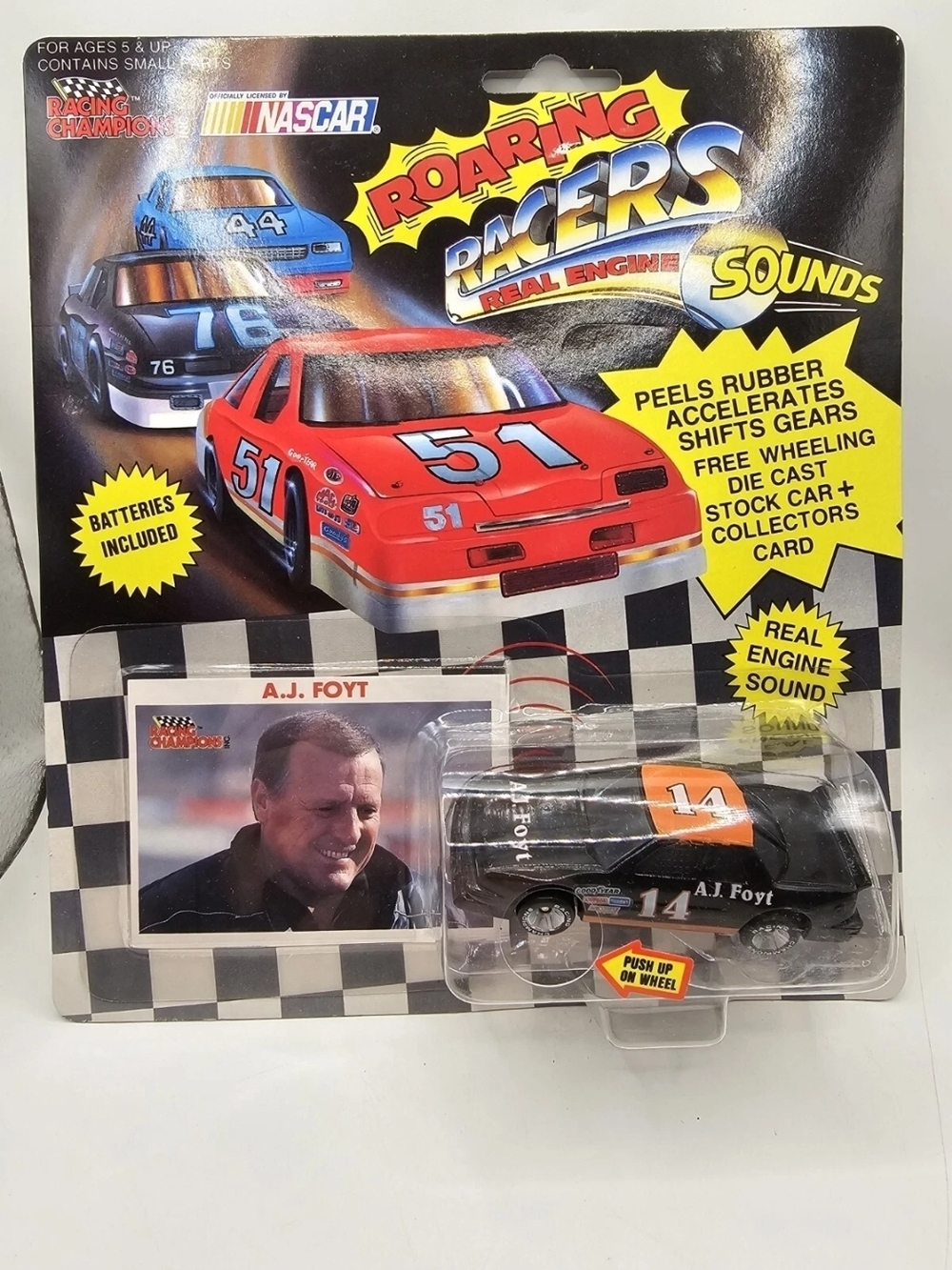 1991 Racing Champions Roaring Racers 1:64 Die Cast NASCAR - A. J. Foyt *READ*
